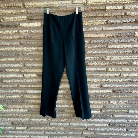 Ralph Lauren Black Label Designer Black Wool Blend Side Zip Pants Size 4 - Picture 6 of 6